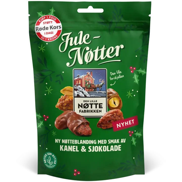 Den Lille Nøttefabrikken Joulupähkinät pähkinäsekoitus 150 g