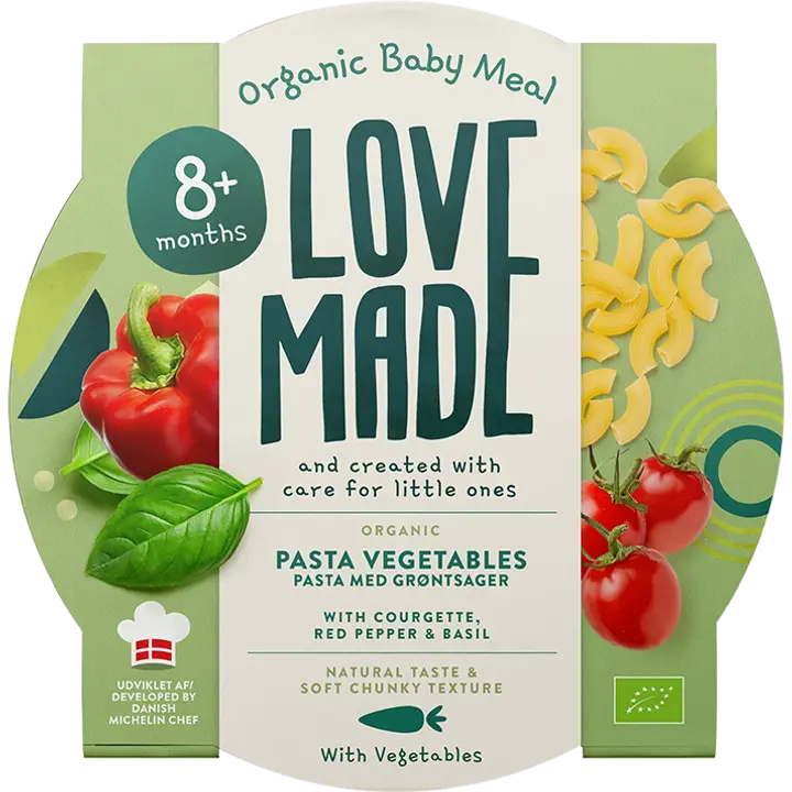 LoveMade Luomu pastaa ja vihanneksia 8KK 185g