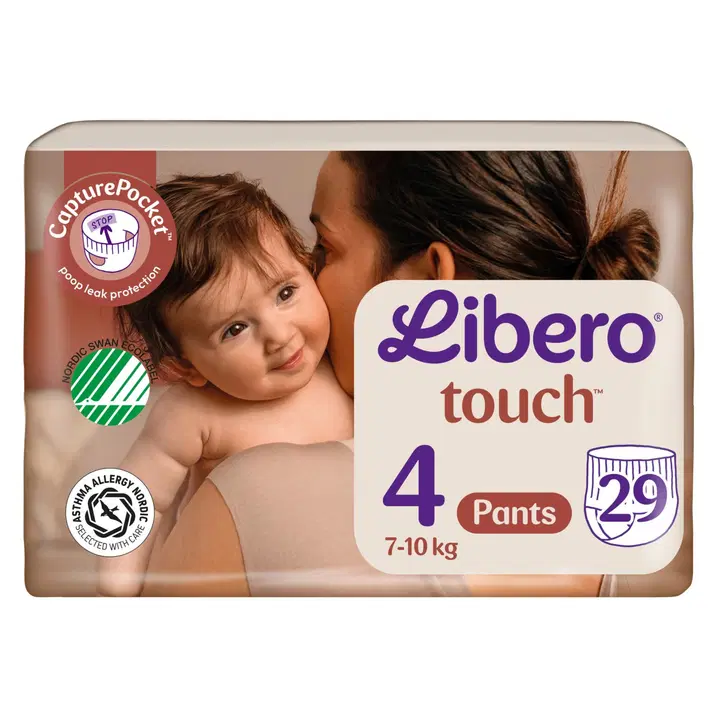 LIBERO Touch housuvaippa koko 4, 29 kpl, 7-10 kg