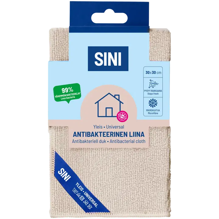 Sini Antibakteerinen yleisliina, 30x30 cm