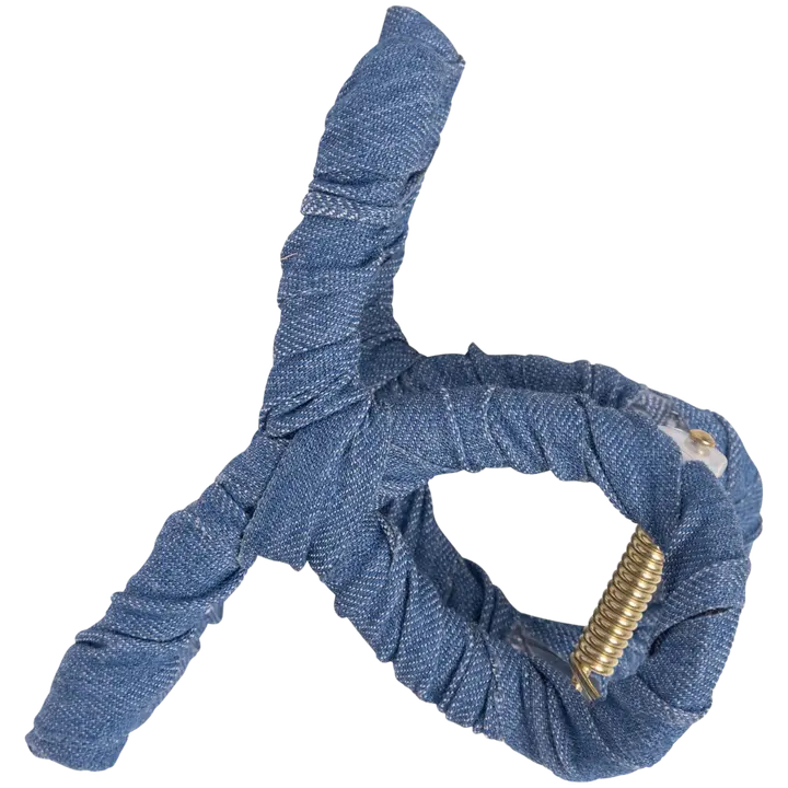 Cailap juuksekklamber teksariidega 8cm