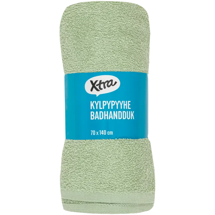 Xtra kylpypyyhe Anna 70x140 cm vaaleanvihreä