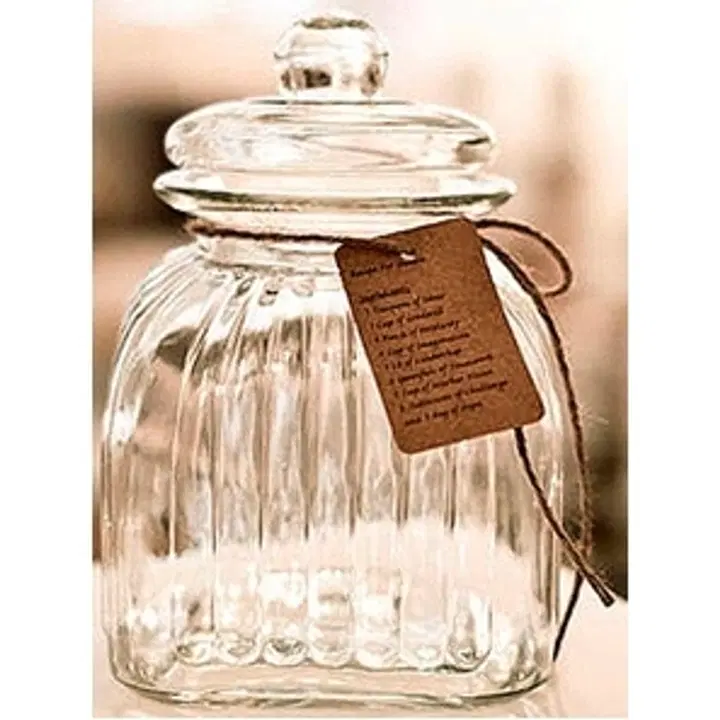 AmandaB lasipurkki 16x21cm raita MAMAS