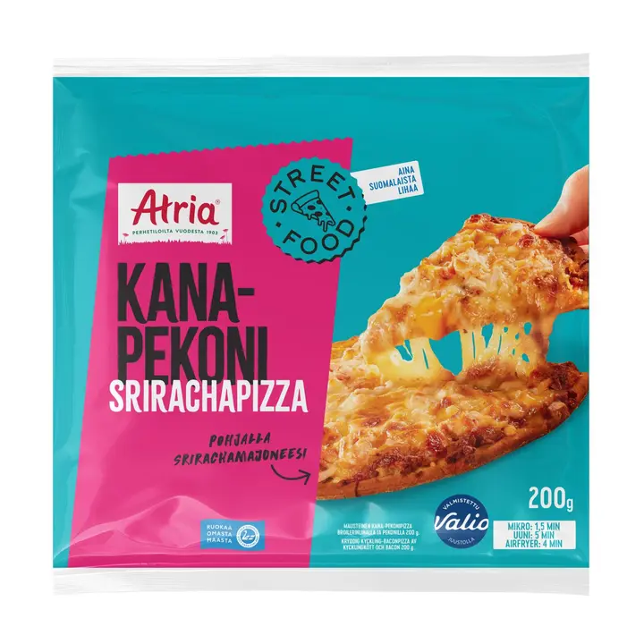 Atria Srirachapizza Kana-Pekoni 200g