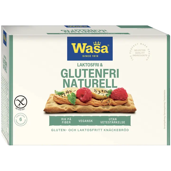 Wasa näkileivad gluteenivaba, laktoosivaba, 240 g