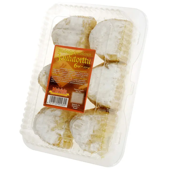 Malviala joulutorttu 6kpl 270g laukkutorttu