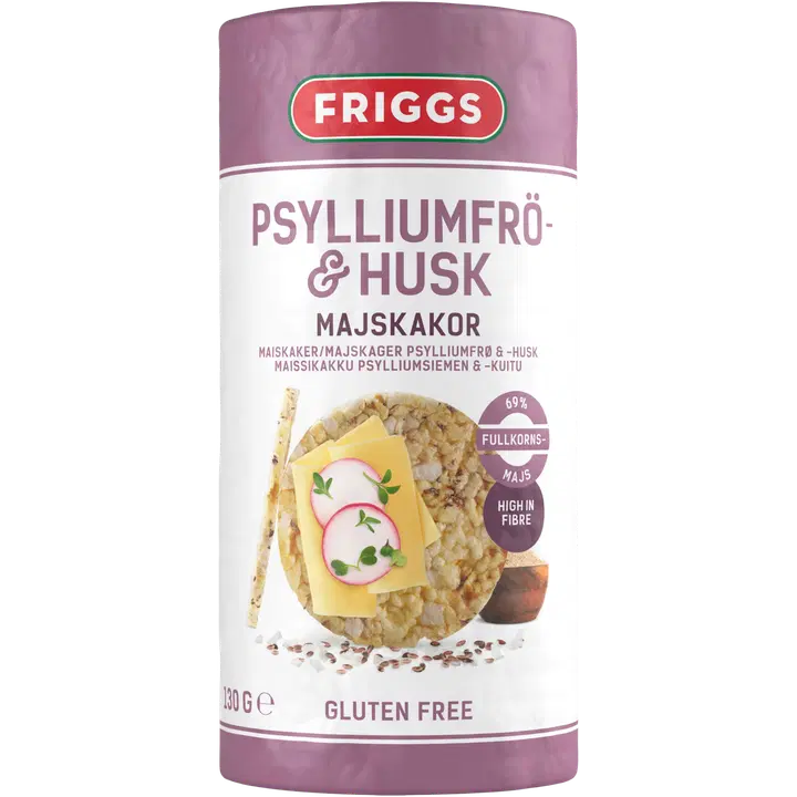 Friggs Maissikakku Psylliumsiemen & Kuitu gluteeniton 130g