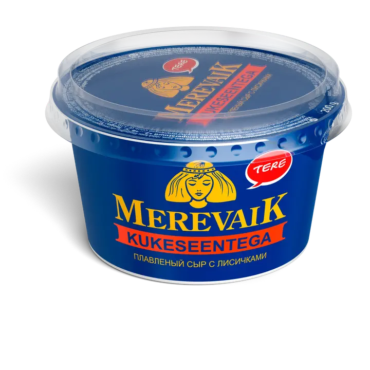 Merevaik Sulatatud juust kukeseentega, 200 g