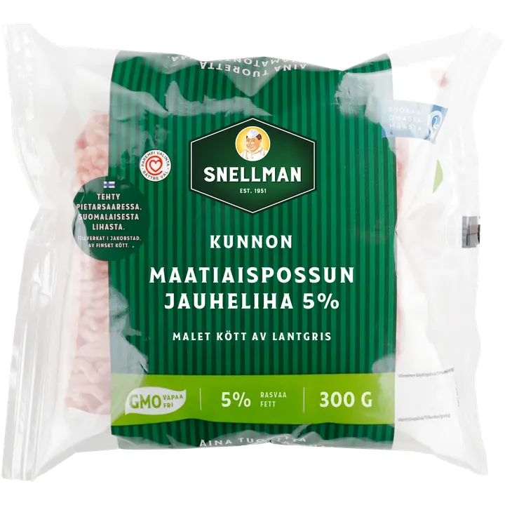 Snellman kunnon maatiaispossun jauheliha 5% 300 g