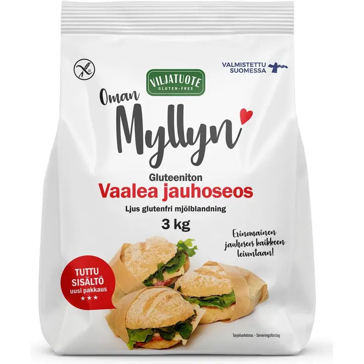 Virtasalmen Viljatuote Vaalea gluteeniton jauhoseos 3kg