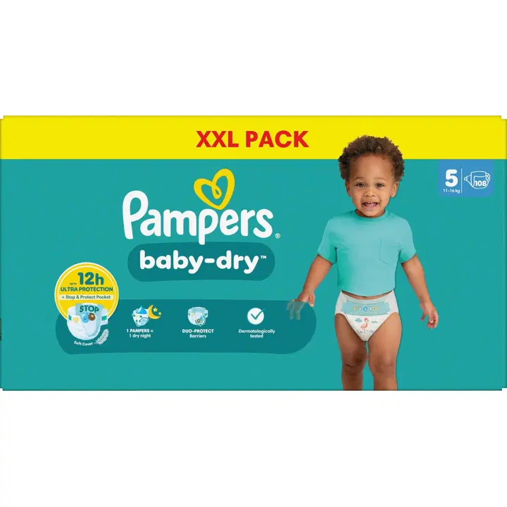Pampers BabyDry S5 11-16kg 108kpl vaippa