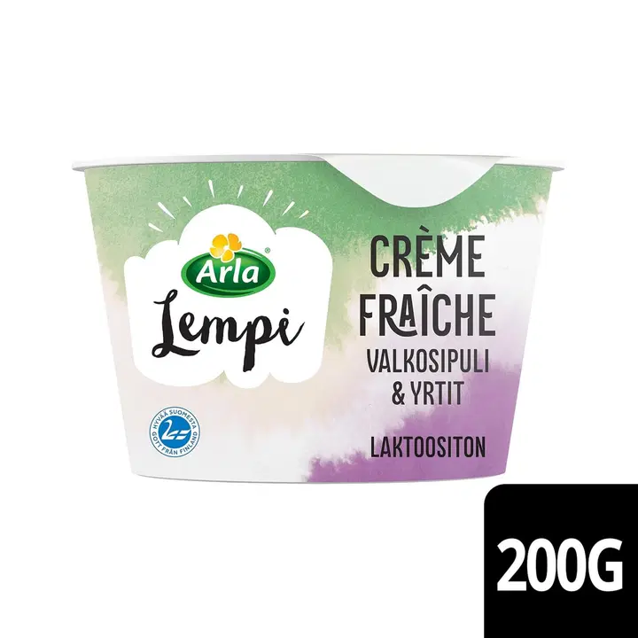 Arla Lempi Crème fraîche 200 g valkosipuli-yrtit laktoositon