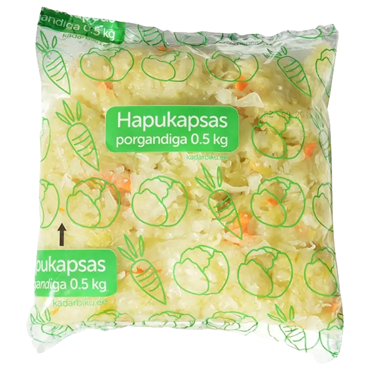 Hapukapsas porgandiga pakitud 500g Kadarbiku