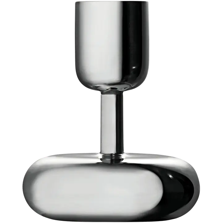 Iittala Nappula kynttilänjalka 107mm teräs
