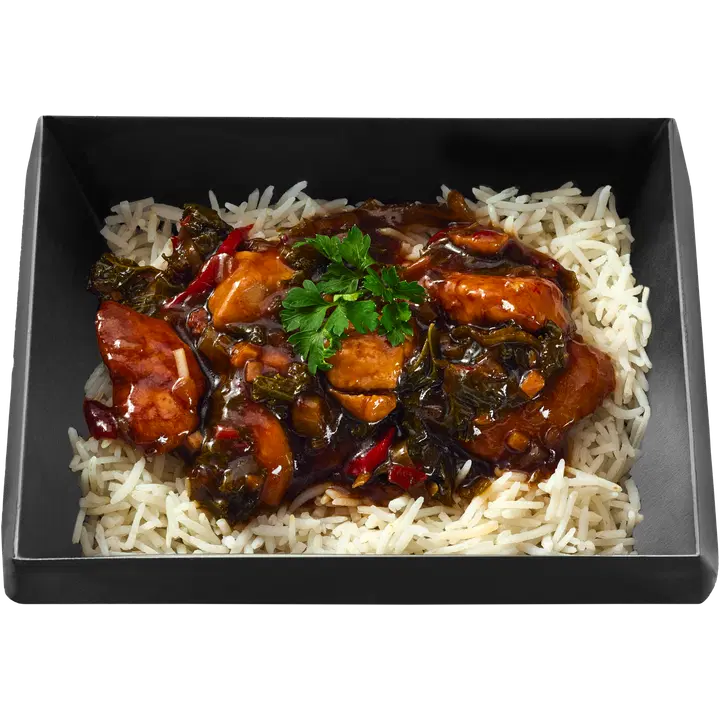 Helppoa ja herkullista Karamellibroileria ja riisiä