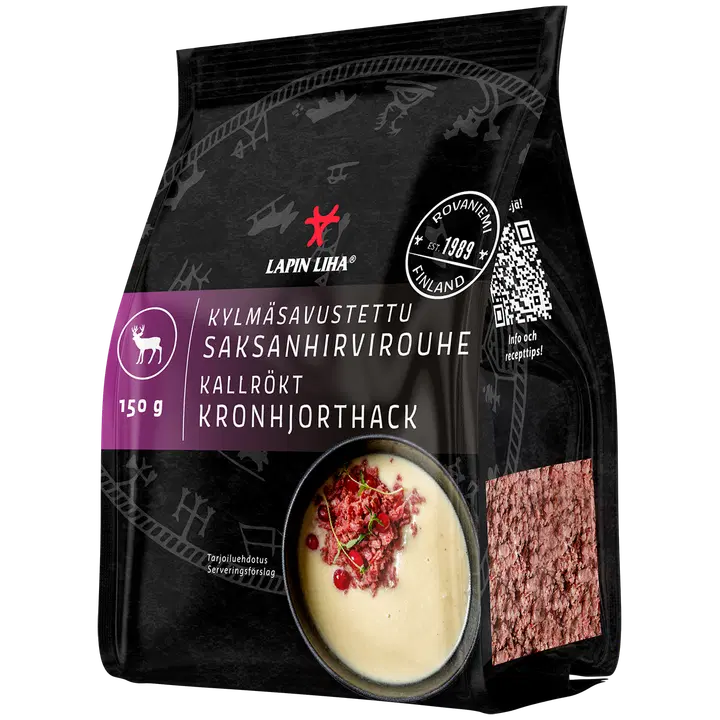 Lapin Liha Kylmäsavustettu saksanhirvirouhe 150g