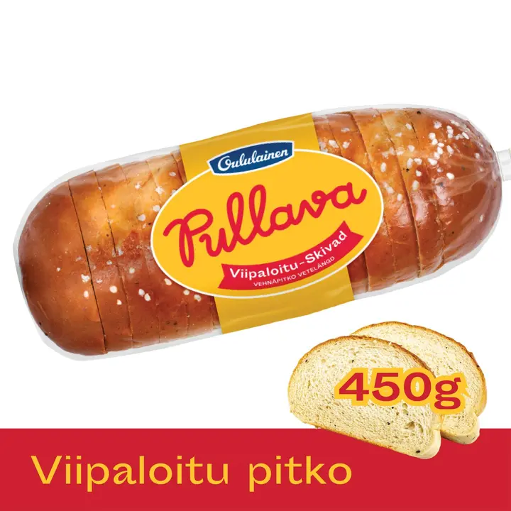 Oululainen Pullava Viipaloitu pitko 450g