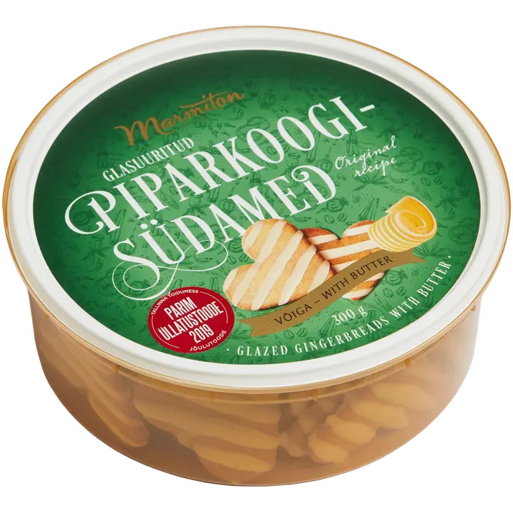 Glasuuritud piparkoogisüdamed võiga 300g