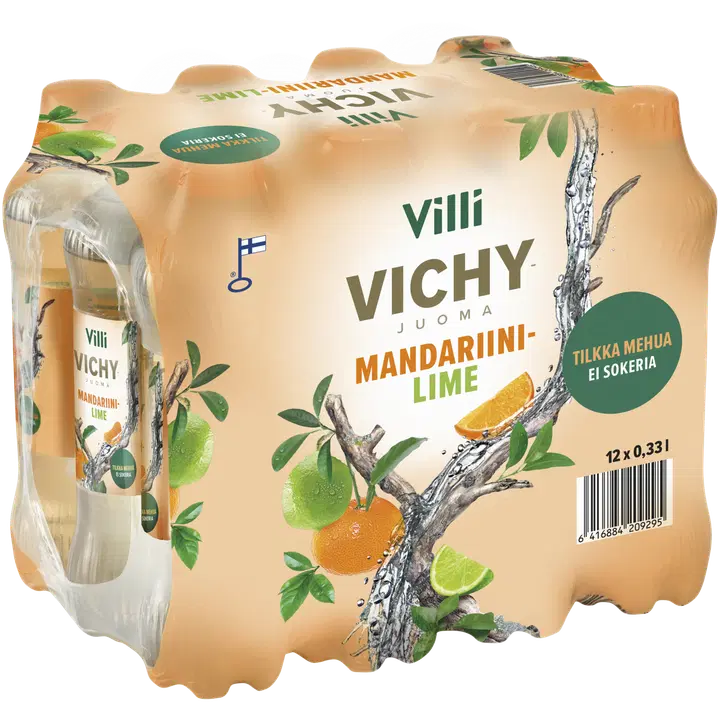 12 x Villi Vichyjuoma mandariini-lime 0,33 l