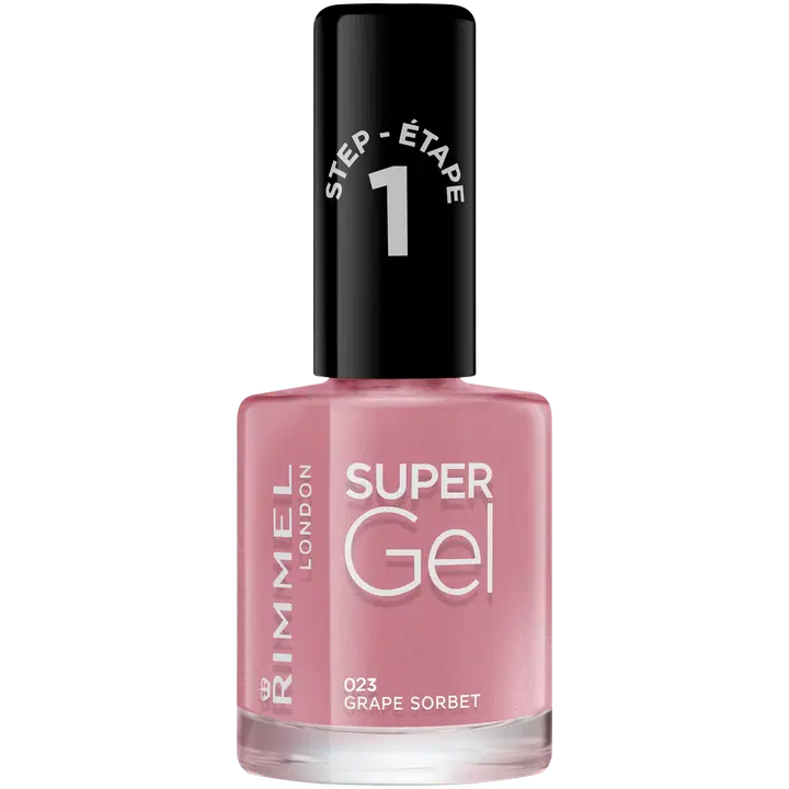 Rimmel 12ml Super Gel Nail Polish 023 Grape Sorbet kynsilakka