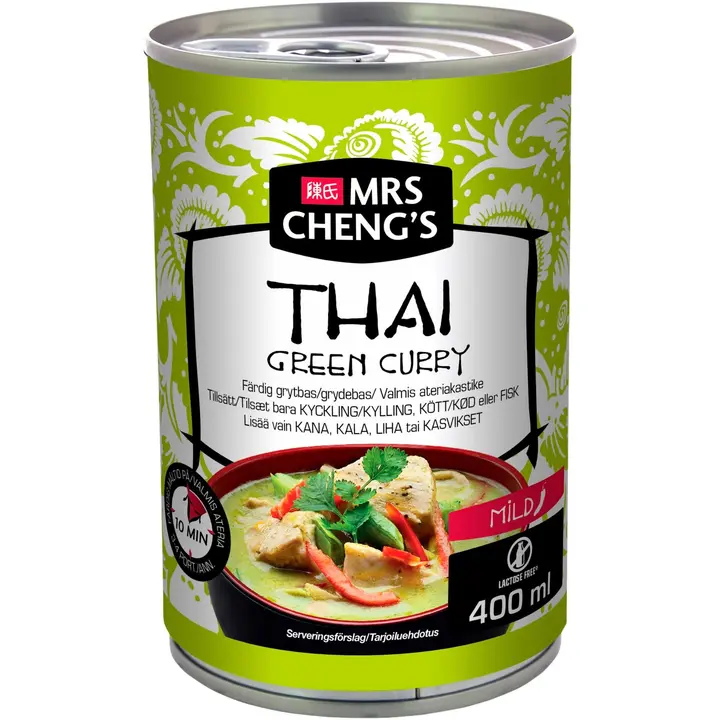 Mrs Cheng's Thai Green Curry Valmis ateriakastike 400ml