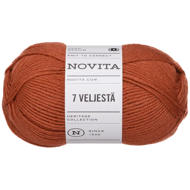Novita lanka 7 Veljestä 100g pihlaja 644
