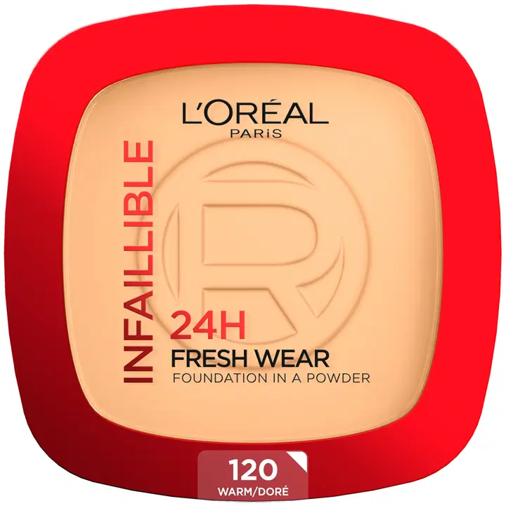 L'Oréal Paris Infaillible 24H Fresh Wear Foundation in a Powder 120 Warm Undertone 30 ml