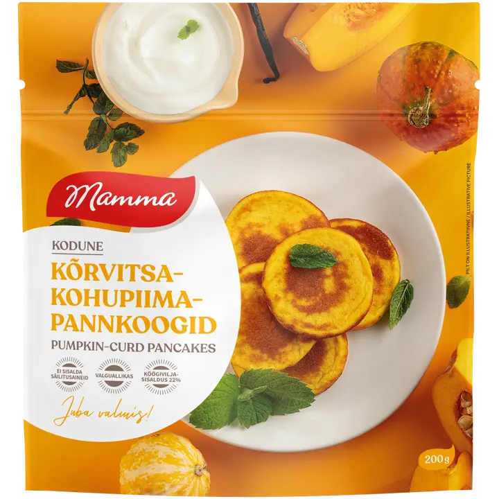 Mamma Kõrvitsa-Kohupiimapannkoogid 200 G