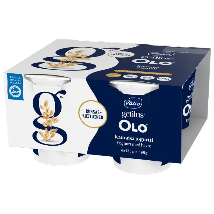 Valio Gefilus® OLO™ jogurtti 4x125 g kauraisa laktoositon