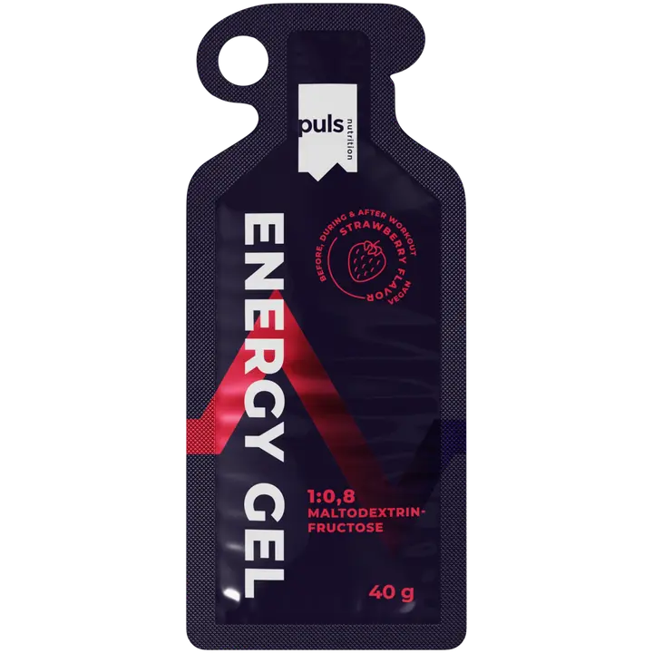 PULS Energiageeli 40 g Mansikanmakuinen energiageeli