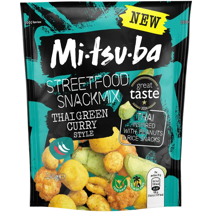 Mitsuba Streetfood Thai Green Curry Pähkinäsekoitus 140g