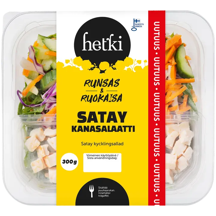 Fresh Hetki Ruokaisa Satay kanasalaatti 300 g