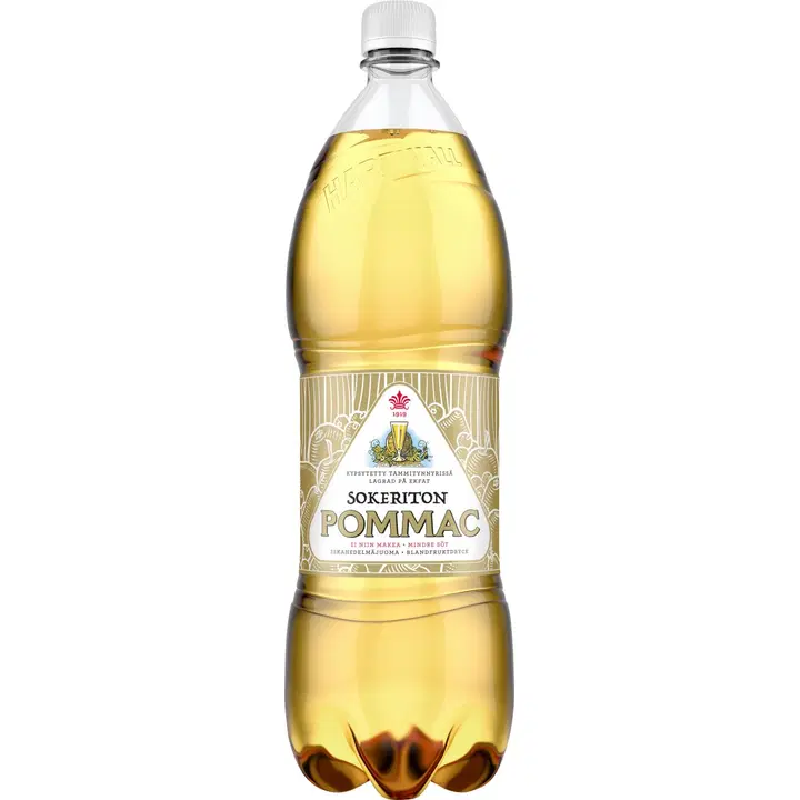 Pommac Sokeriton virvoitusjuoma 1,5 l