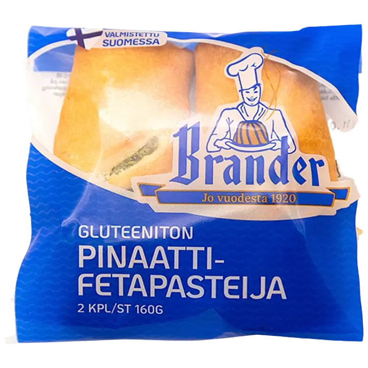Brander pinaatti-fetapasteija gton 2 kpl/160g PA