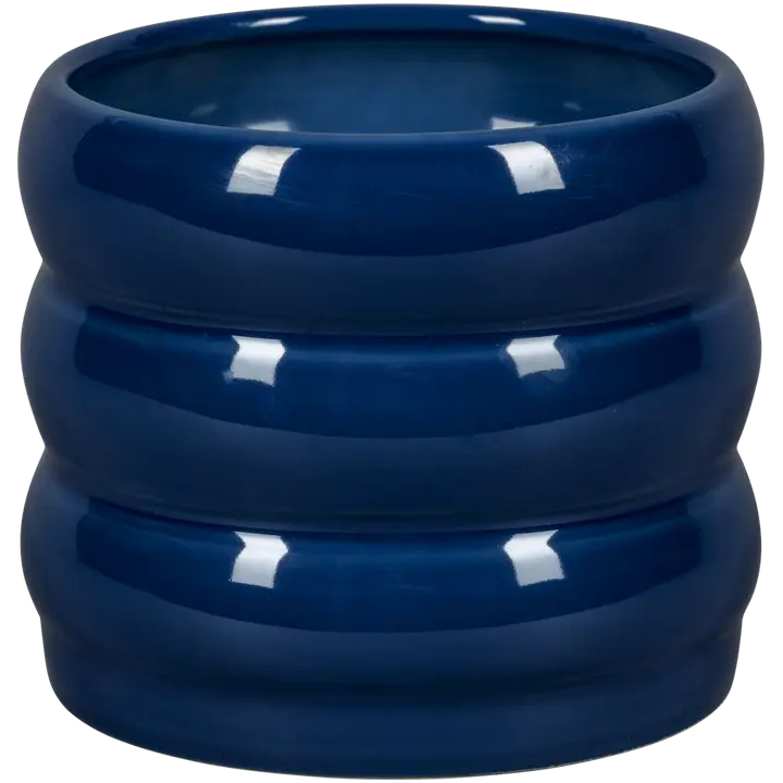 Ümbrispott keraamiline Burolo d 20 x 16cm tumesinine