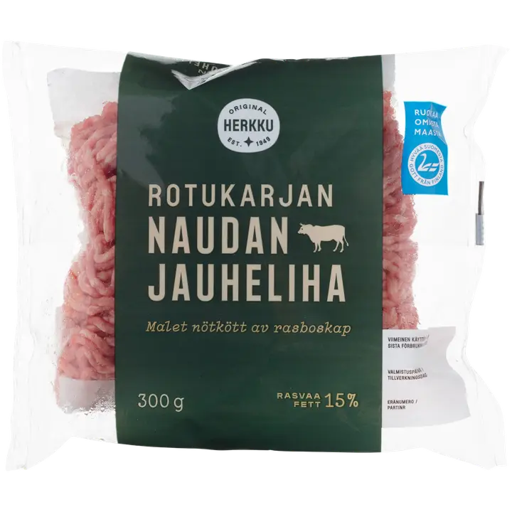 Herkku veisehakkliha 15% 300g