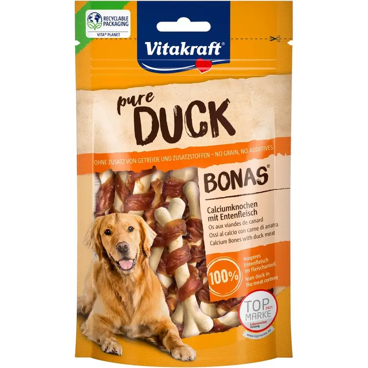 Vitakraft Bonas Kalsiumluut, ankka 80g