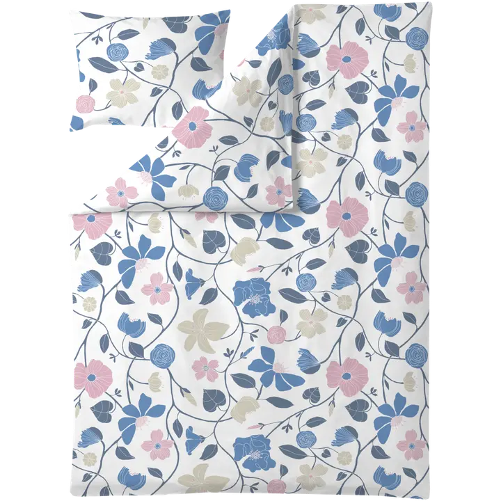 Voodipesukomplekt UNistus 150x210+50x60 sinine