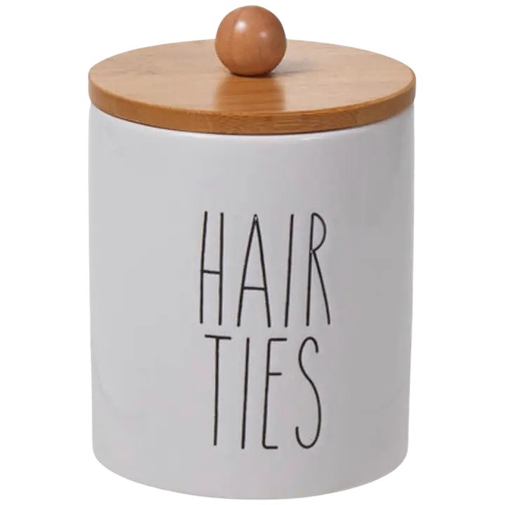 Keraamiline purk juuksekummid valge