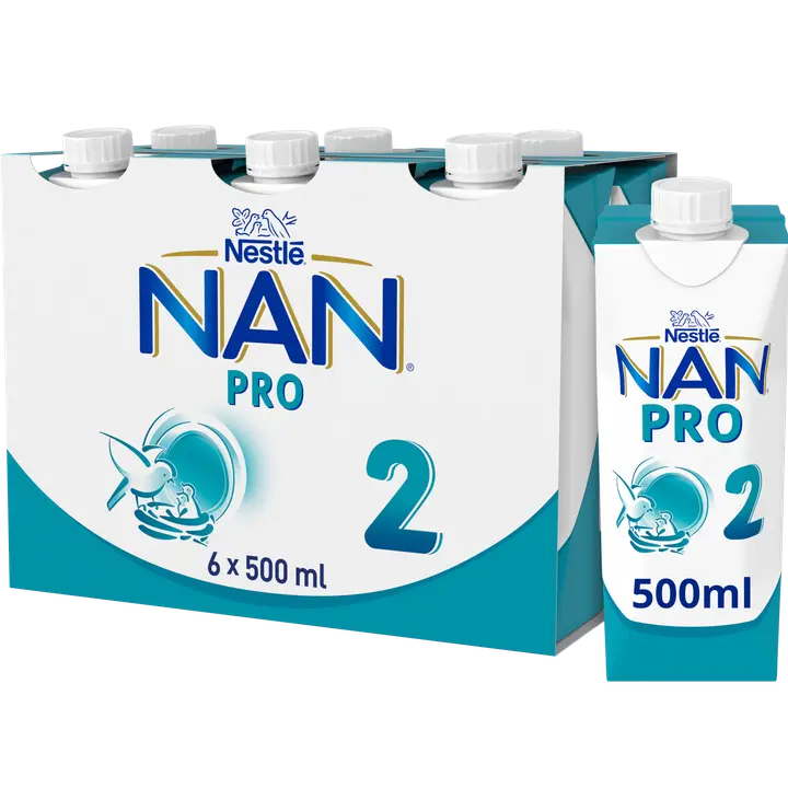 Nestlé Nan 6x500ml Pro 2maitopohjainen käyttövalmis vierotusvalmiste