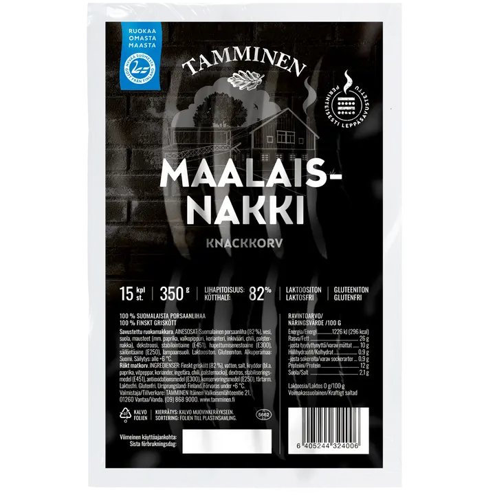Tamminen Maalaisnakki 15kpl 350g