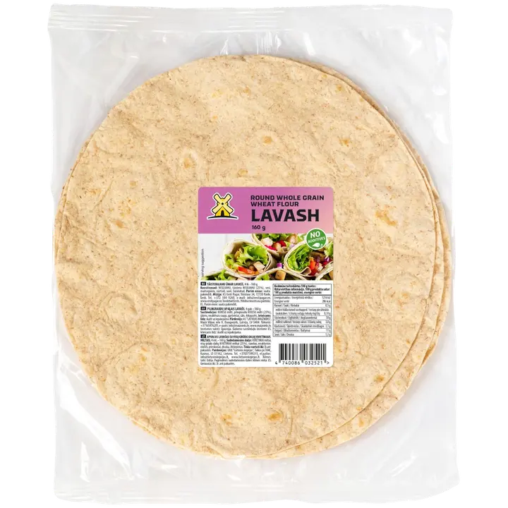 Eesti Pagar Täisterajahust Ümar Lavash 160 g