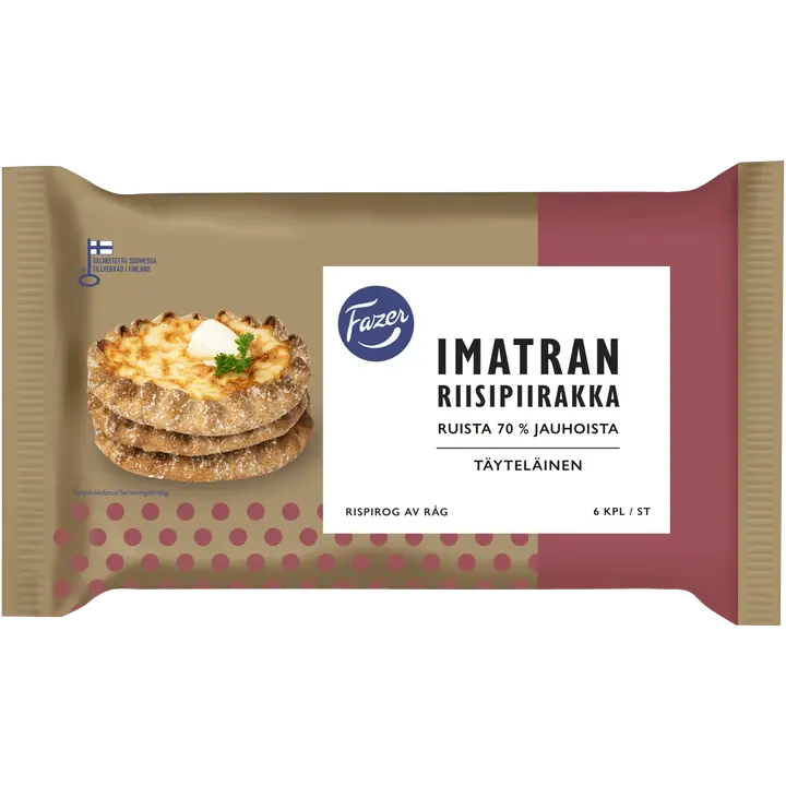 Fazer Imatran Riisipiirakka 6kpl 420g