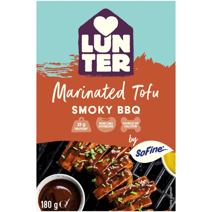 Lunter Marinoitu tofu 180g smoky BBQ