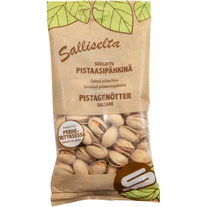 Salliselta pistaasipähkinä suolattu 80 g