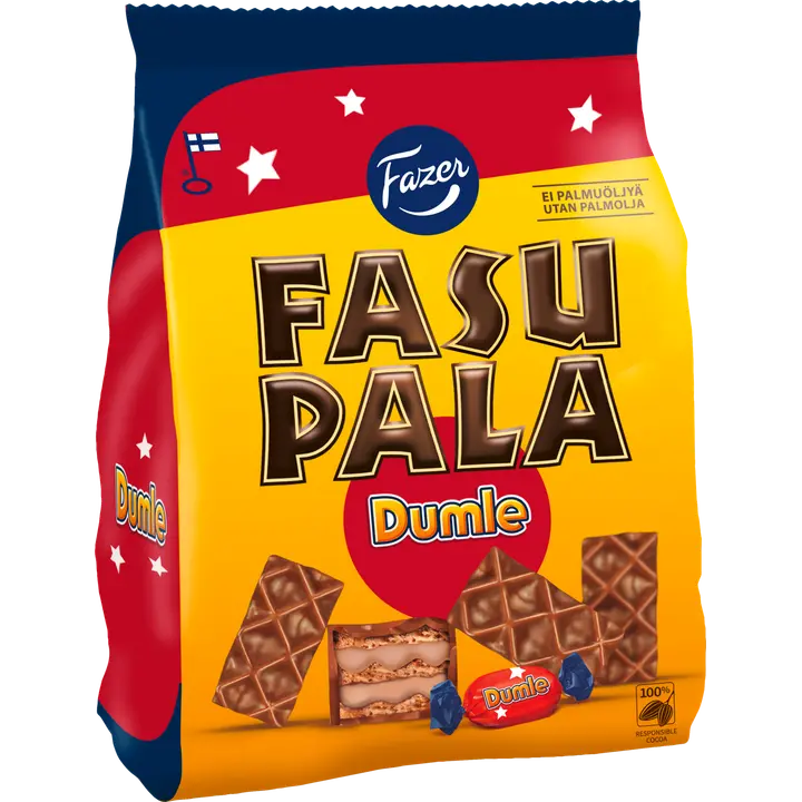 Fazer Fasupala Dumle, vahvlid, 199 g