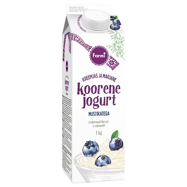 Koorene mustikajogurt, 1 kg