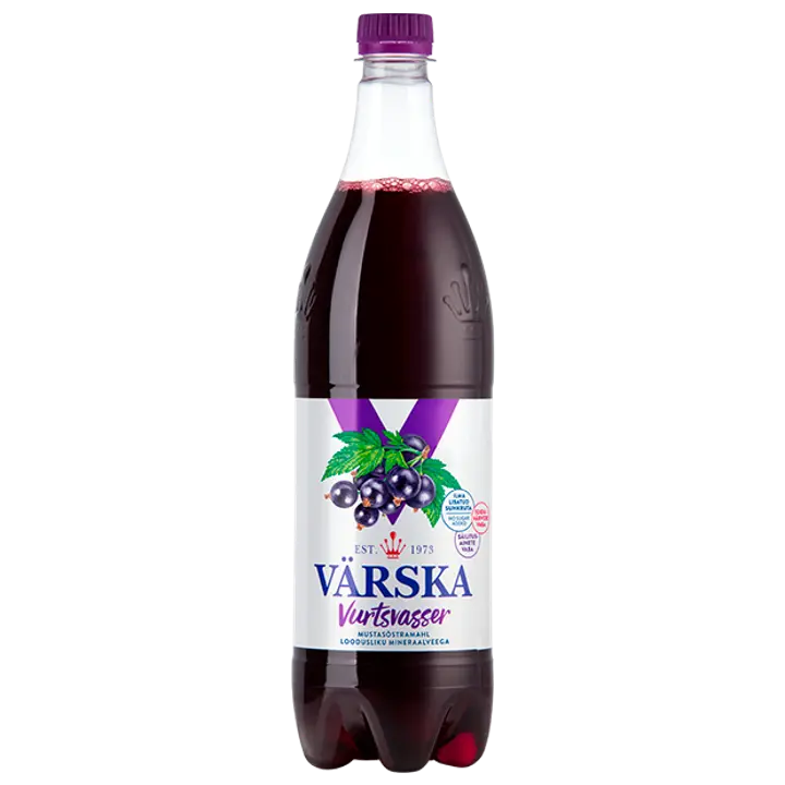 Värska Vurtsvasser mustsõstramahl mineraalveega 1L