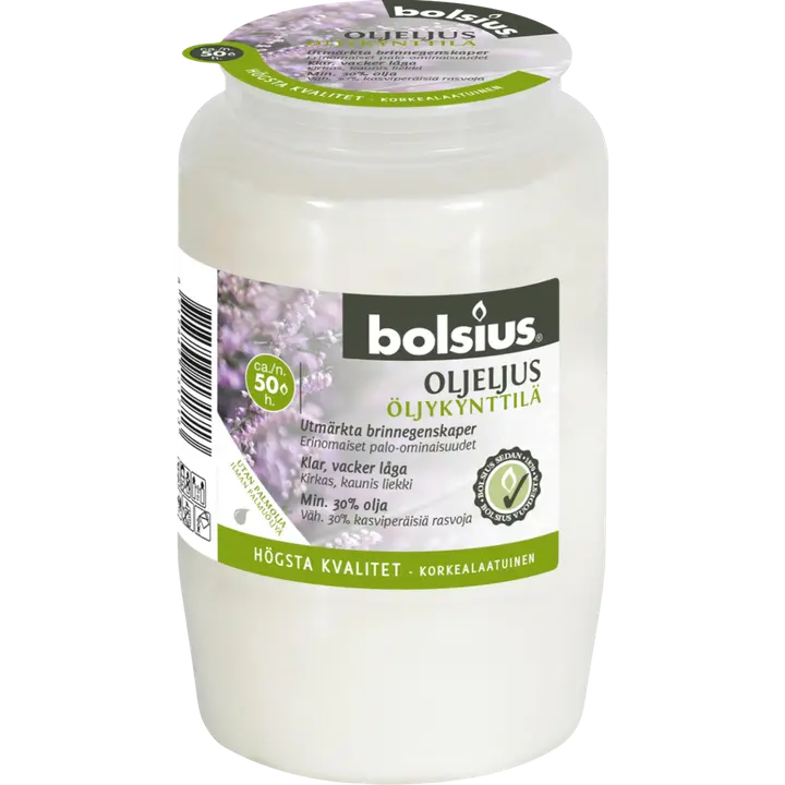 Bolsius Pieni öljykynttilä Valkoinen