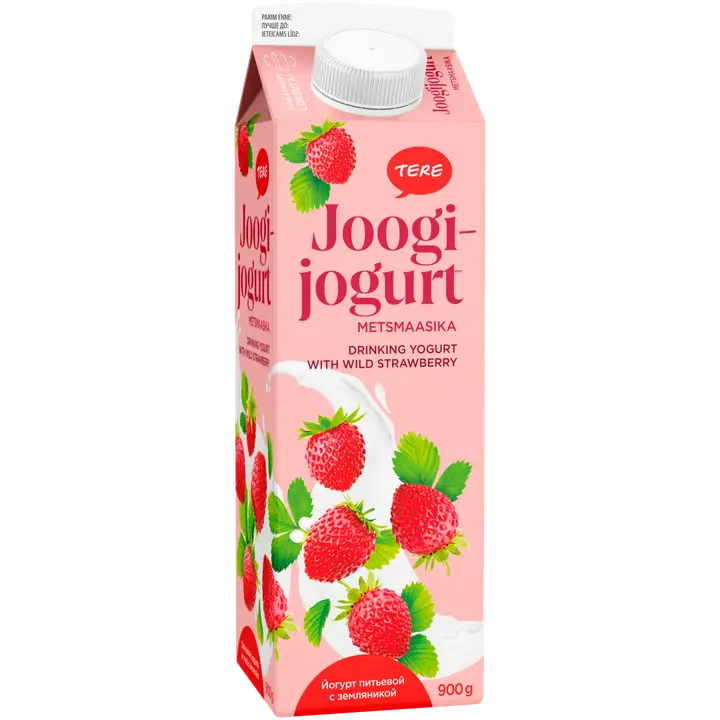 Tere joogijogurt metsmaasika, 900 g